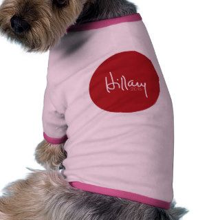 Hillary Clinton 2016   red and white Pet T Shirt