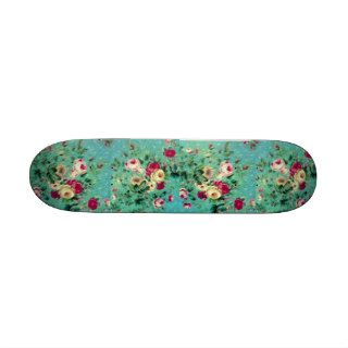 Vintage Rose Mini Skateboard