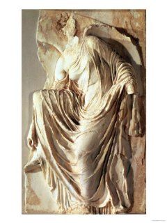Athena Nike Adjusting Her Sandal, circa 420 420 BC Giclee Print Art (12 x 16 in)  