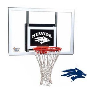 Nevada Wolfpack Goalsetter Junior Wall Mount Basketball Hoop  Wall Mount Basketball Backboards  Sports & Outdoors