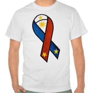 Philippine Flag themed Ribbon Shirts