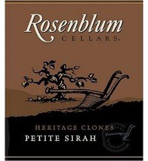 Rosenblum Cellars Petite Sirah Heritage Clones 2008 750ML Wine