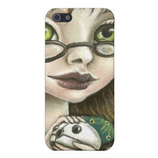 geek girl and her pet mouse cover for iPhone 5