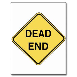 Road Sign   Dead End Post Cards