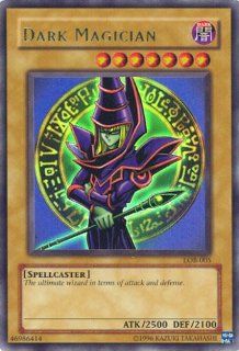 Yugioh Lob 005 Dark Magician Holofoil Card Toys & Games