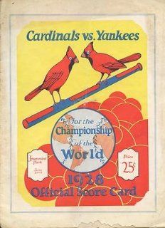 1928 World Series Program New York Yankees at St. Louis Cardinals   MLB Programs and Yearbooks  Sports Related Collectible Event Programs  Sports & Outdoors