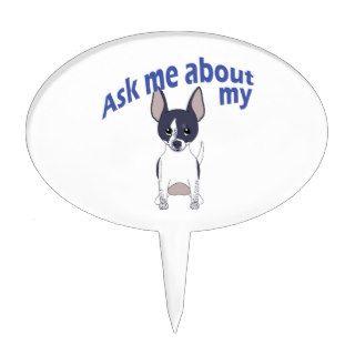 Ask About My Chihuahua 5 Cake Topper