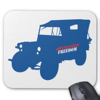 Operation Freedom Jeep ~ U.S. Military Patriot Mousepads