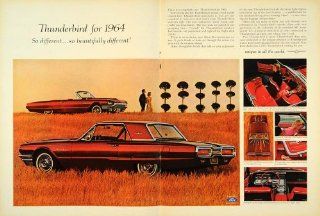 1963 Ad 1964 Thunderbird Ford Automobile Field Car Auto   Original Print Ad  