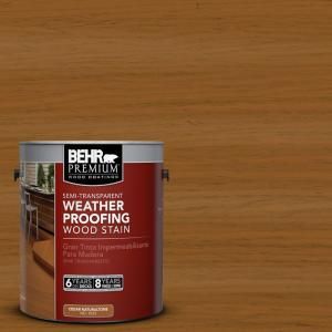 BEHR Premium 1 gal. #ST 134 Curry Semi Transparent Weatherproofing Wood Stain 507701