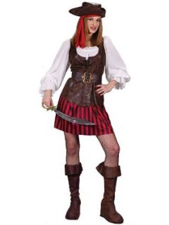 High Seas Lady Buccaneer Small/Medium Costume Adult Sized Costumes Clothing