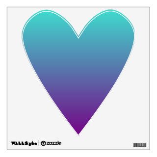 Turquoise Purple Ombre Room Decal