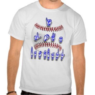 I Love Baseball Sign language T Shirt