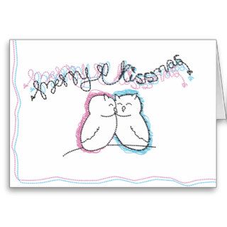 Merry Kissmas Greeting Cards