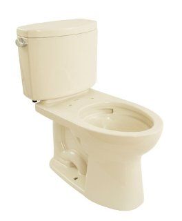 TOTO CST454CEFG 03 Drake II 2 Piece Toilet with Elongated Bowl and Sanagloss, Bone    