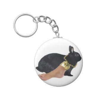 Rabbit's Lucky Human Foot Key Chains