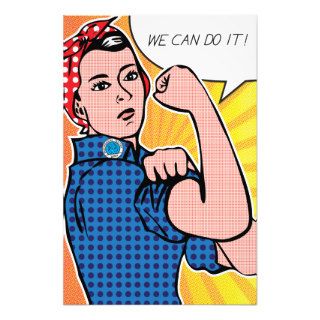 Rosie the Riveter We Can Do It Pop Art Polka Dots Photograph