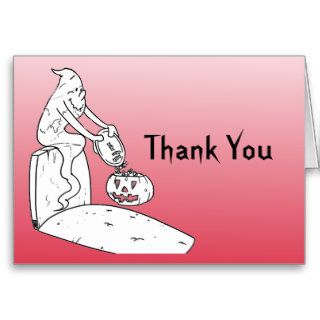 Halloween Baby Shower Thank You Notes   Red Cards
