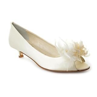 Bridal by Butter Women's 'Clay' Ivory Satin Dress Shoes Heels