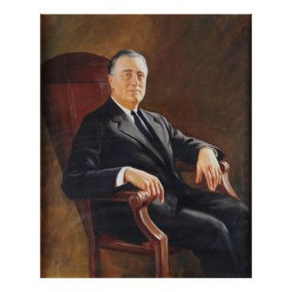 FRANKLIN DELANO ROOSEVELT by Jacob H. Perskie Posters