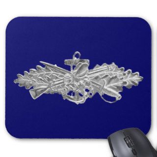 Seabee Combat Warfare Badge Mousepad