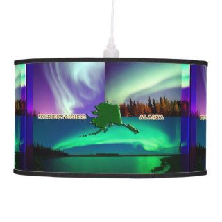 Northern Lights of Alaska Collage Ceiling Lamp