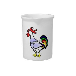 cute cartoon rooster pitcher