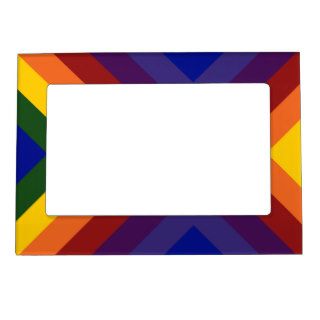 Rainbow Chevrons Magnetic Frames
