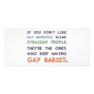 Straight People Are Having Gay Babies Rack Card