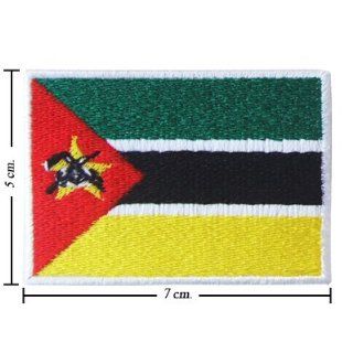 Mozambique Nation Flag Style 1 Embroidered Sew On Patch 