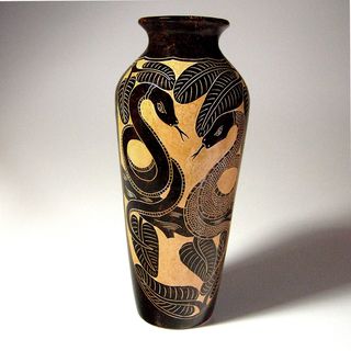 Battling Boas Decorative Vase (Nicaragua) Third World Charm Vases