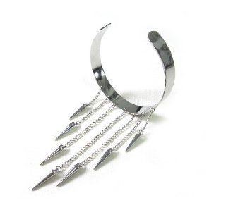 WIIPU Spike Cross Rivet Tassels Chain Upper Arm Cuff Armband Armlet Bracelet Gothic(wiipu B439) Jewelry
