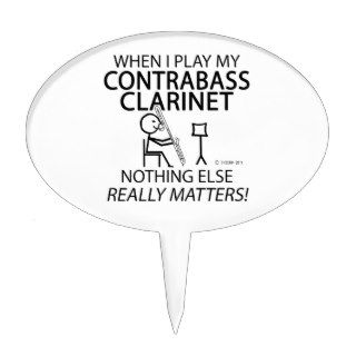 Contrabass Clarinet Nothing Else Matters Cake Toppers