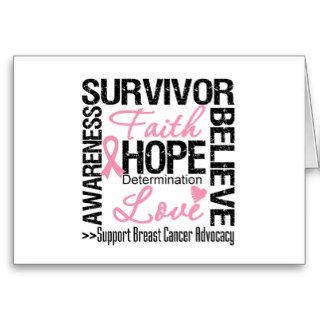BREAST CANCER Survivors Motto Card