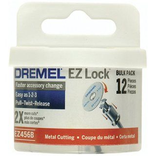 Dremel EZ456B 1 1/2 Inch EZ Lock Rotary Tool Cut Off Wheels For Metal   12 pieces   Power Rotary Tool Cutting Wheels  