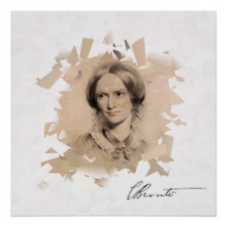 Charlotte Bronte and her signature Poster