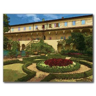 Tuscany Garden Postcard