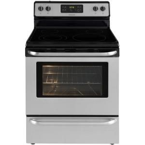 Frigidaire 30 in. 5.3 cu. ft. Electric Range with Self Cleaning Oven in Silver Mist FFEF3018LM
