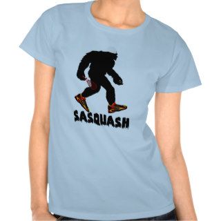 Funny Sasquatch Squash Sport Design Tees