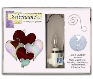 Switchables   SW053K   Hearts   Stained Glass Night Light Kit  Other Products  