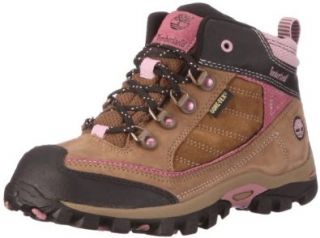 Timberland Hypertrail Mid WaterProof with Gore Tex Bugee Hiker (Toddler/Little Kid), Light Brown/Mauve, 2 M US Little Kid Boots Shoes