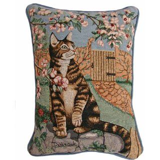 American Mills 24873.458 Cat and Bee Pillow, 16 by 16 Inch, Set of 2   Throw Pillows