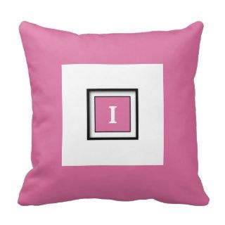 Thulian Pink Personalizable Simple Throw Pillows