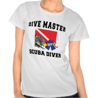 Dive Master SCUBA Diver Women Tee Shirt