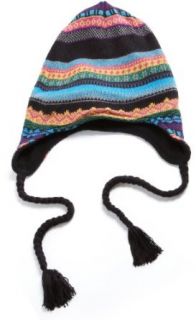 Isotoner Women's Hip Fairisle Knit Heidi Hat,Black,One Size Clothing