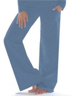 Beyond Yoga Stretch Cotton Palazzo Pant (Blue Jay, Large)  Clothing