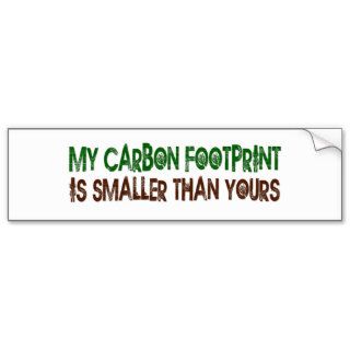 Small Carbon Footprint Bumper Stickers