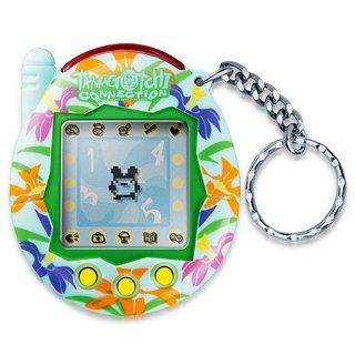 Green with Rainbow Lillies Tamagotchi Connection Version 3 Toys & Games