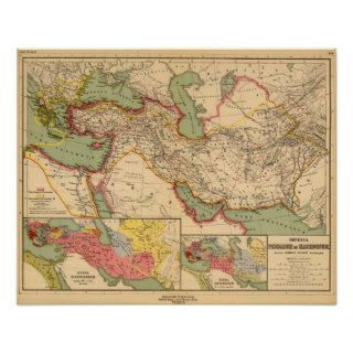 Ancient world empires of the Persians,Macedonians Posters