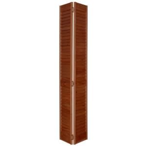 Home Fashion Technologies 2 in. Louver/Louver MinWax Red Oak Solid Wood Interior Bifold Closet Door DISCONTINUED 1203080215
